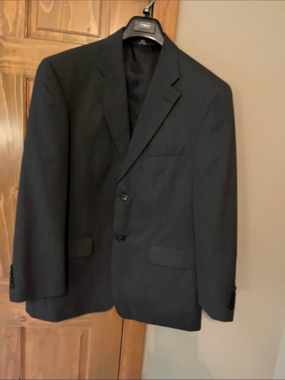 Haggar Men's Dark Gray Blazer - Classic Two-Button